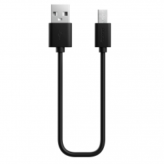 Кабель, OLMIO USB 2.0 - microUSB,  1м, LongPlug, Черный