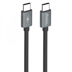 Кабель OLMIO USB3.1, USB type-C - USB type-C, 1м, Черный, Partner