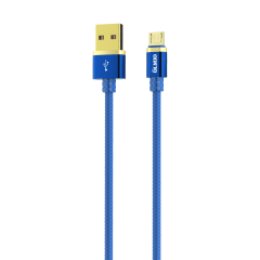 Кабель OLMIO DELUXE USB 2.0 - microUSB 1м 2.1A Синий