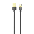 Кабель DELUXE, USB 2.0 - Type-C, 1м, 2.1A, черный, OLMIO