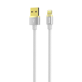 Кабель OLMIO DELUXE USB 2.0 - lightning 1м 2.1A Белый